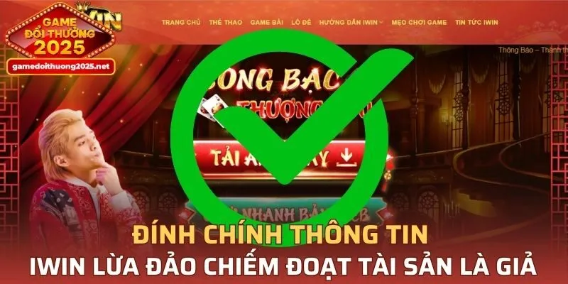 Tin IWIN lừa đảo khiến thành viên lo lắng