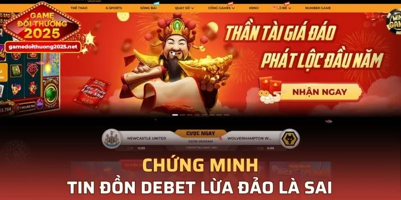 Nhà cái DEBET đính chính tin đồn sai sự thật